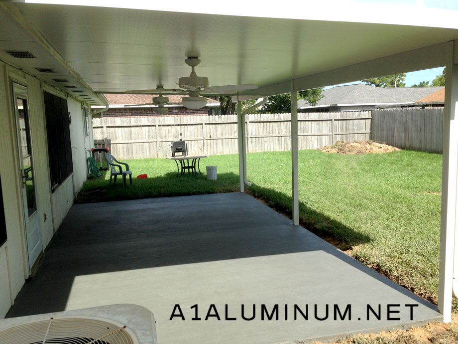 3 Insulated Aluminum Patio Cover In, Concrete Patio Coverings